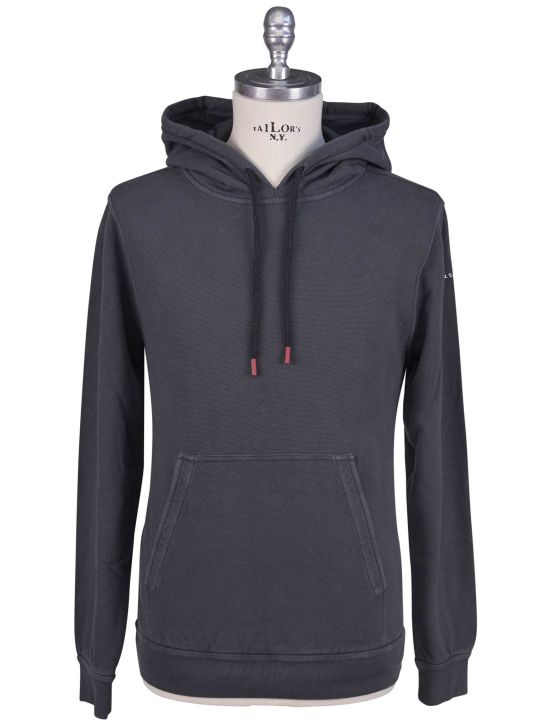 Kiton Kiton Gray Cotton Sweater Hood Gray 000