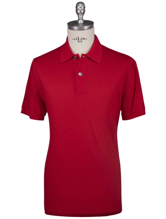 Kiton Kiton Red Linen Cotton Polo Red 000