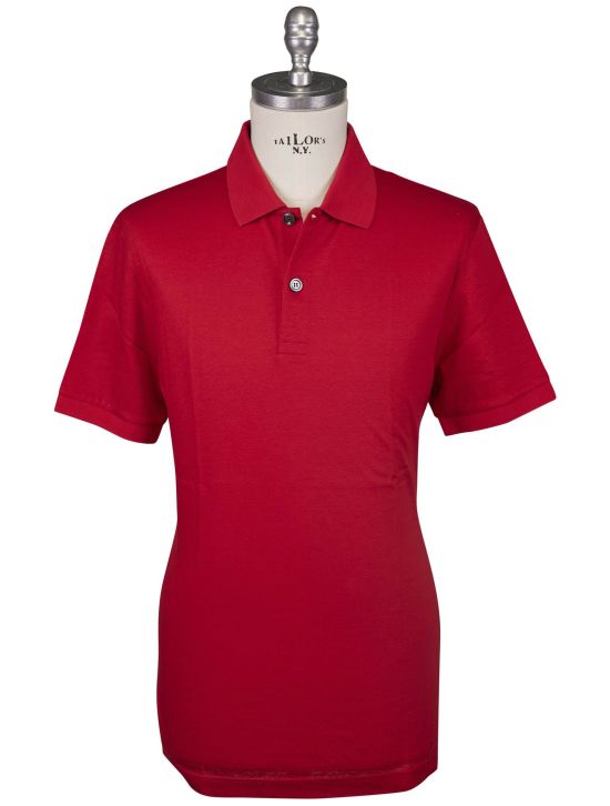 Kiton Kiton Red Linen Cotton Polo Red 000