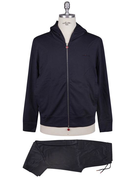 Kiton Kiton Blue Cotton Tracksuit Blue 000