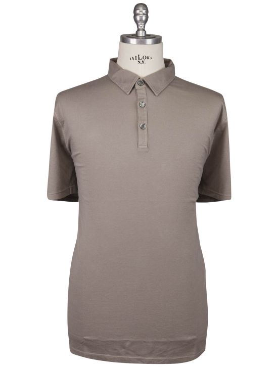 Kiton Kiton Light Brown Cotton Cashmere Polo Light Brown 000