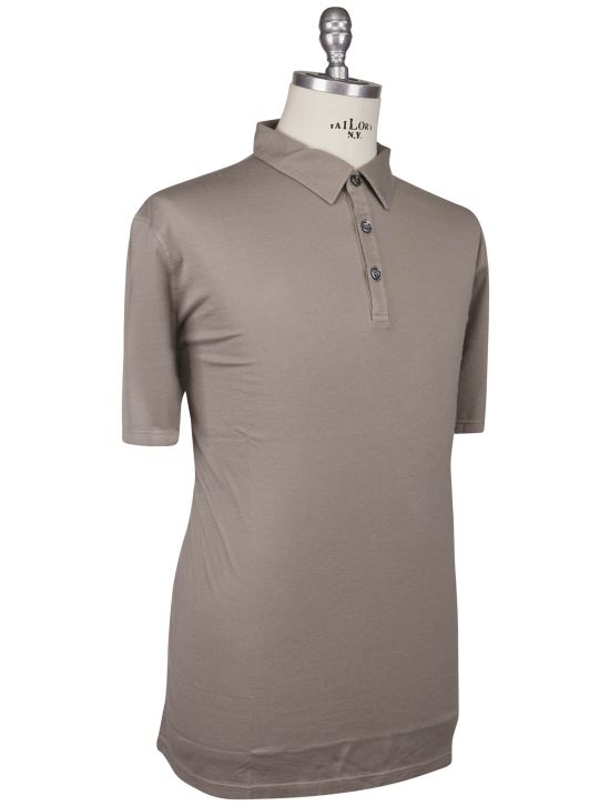 Kiton Kiton Light Brown Cotton Cashmere Polo Light Brown 001