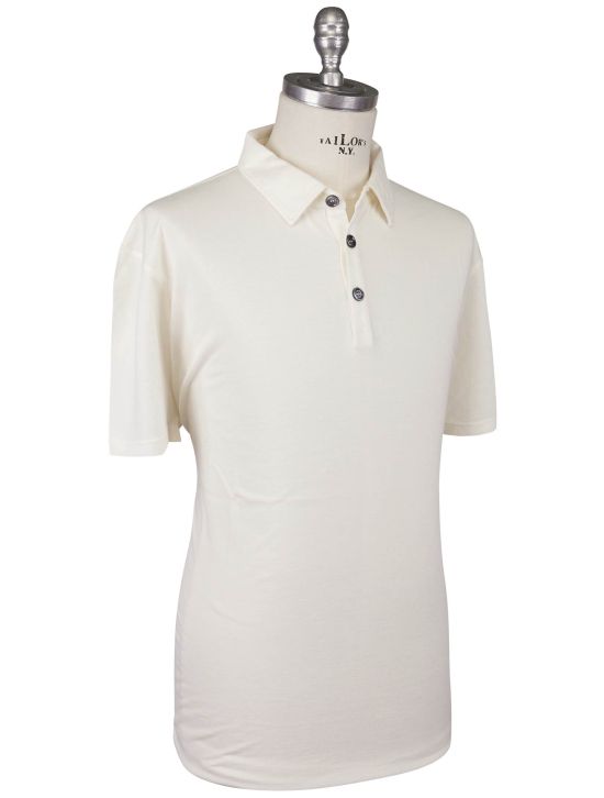 Kiton Kiton White Cotton Cashmere Polo White 001