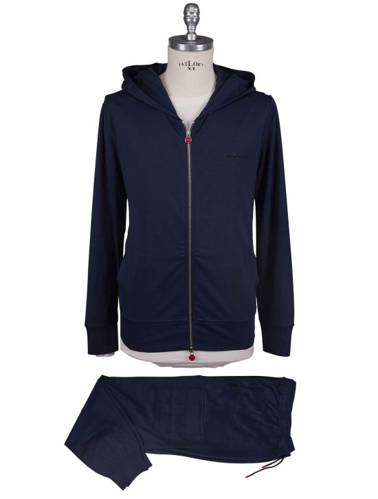 Kiton Kiton Blue Cotton Tracksuit Blue 000