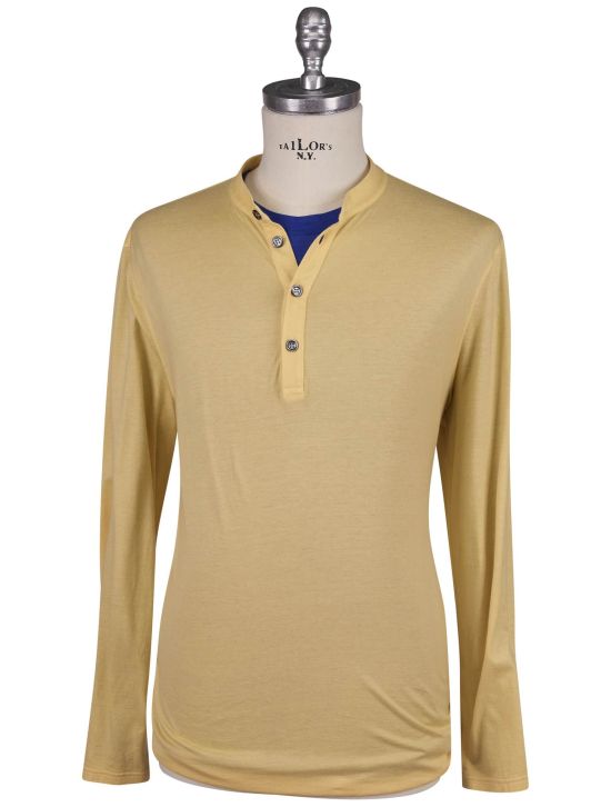 Kiton Kiton Yellow Cotton Cashmere Sweater Yellow 000