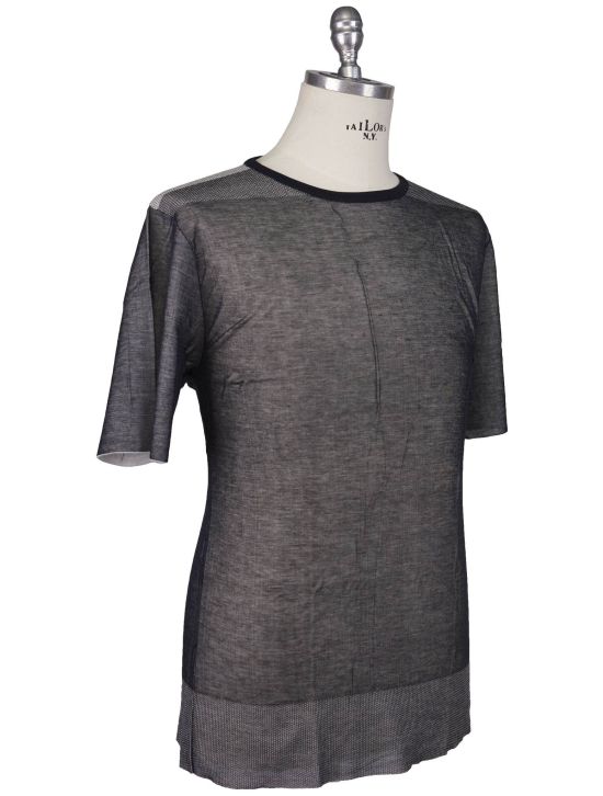 KNT Kiton Knt Gray Cashmere Cotton T-Shirt Gray 001