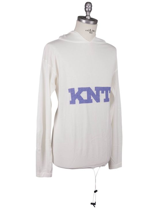 KNT Kiton Knt White Cotton Sweater White 001