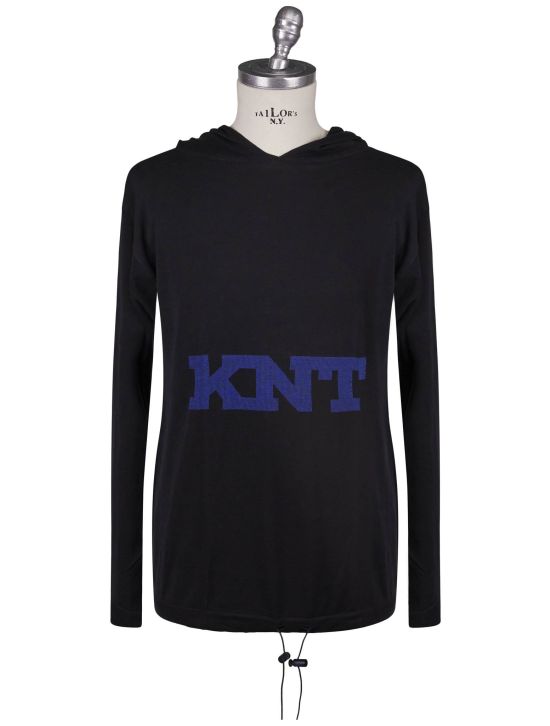 KNT Kiton Knt Black Cotton Sweater Black 000