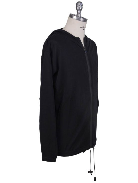 KNT Kiton Knt White Cashmere Silk Sweatshirt Black 001