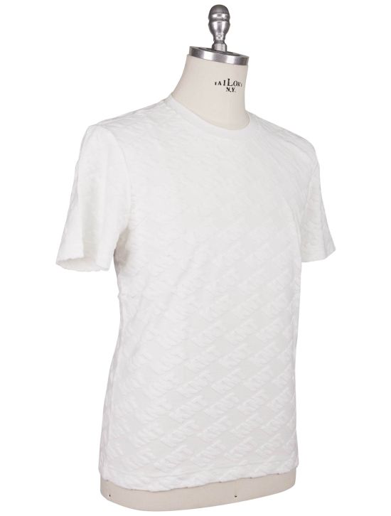 KNT Kiton Knt White Cotton PA T-Shirt White 001