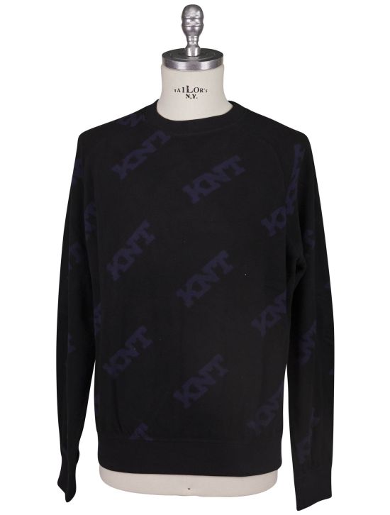 KNT Kiton Knt Black PA Sweater Crewneck Black 000