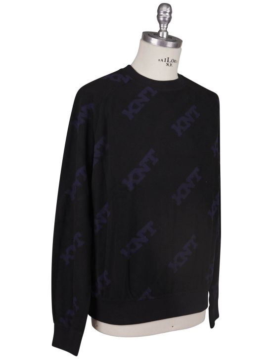 KNT Kiton Knt Black PA Sweater Crewneck Black 001