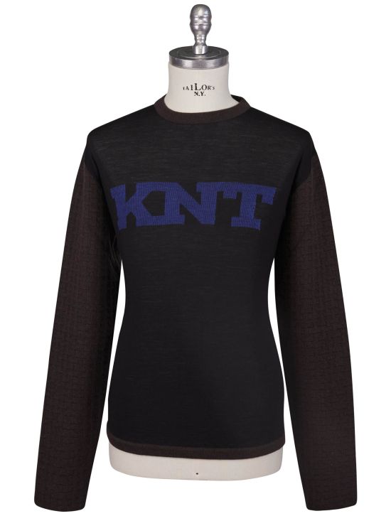 KNT Kiton Knt Multicolor Wool Cashmere Sweater Crewneck Multicolor 000