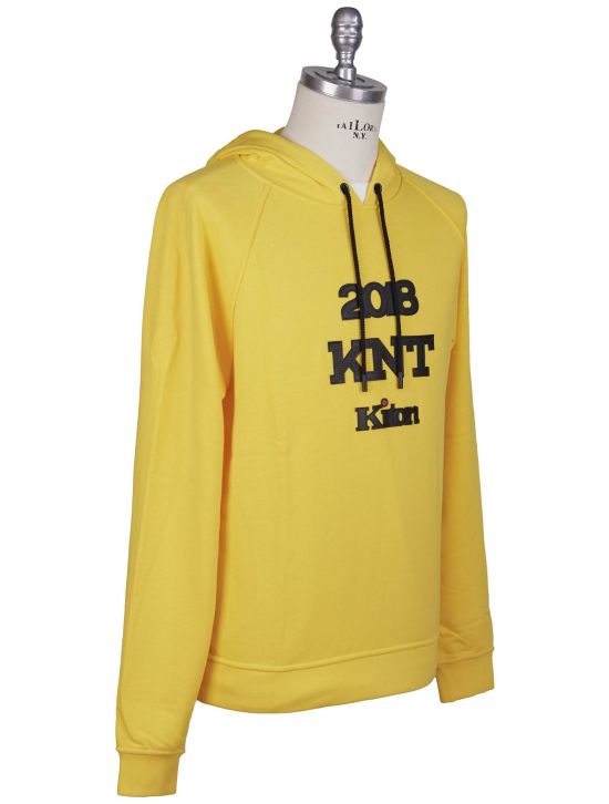 KNT Kiton Knt Yellow Cotton Sweater Yellow 001