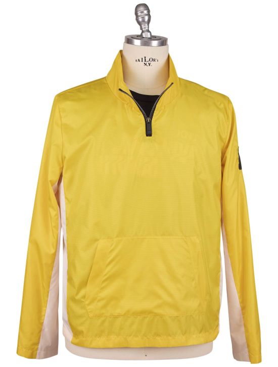 KNT Kiton Knt Yellow White PL Coat Yellow / White 000