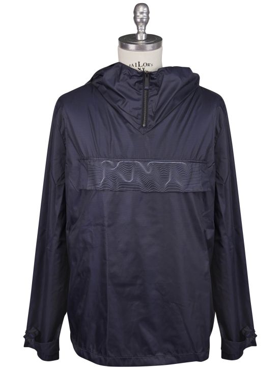 KNT Kiton Knt Blue PL Coat Half Zip Blue 000