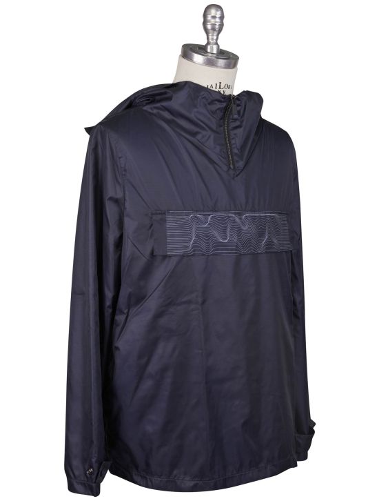 KNT Kiton Knt Blue PL Coat Half Zip Blue 001