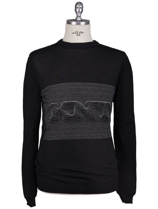 KNT Kiton Knt Brown Cashmere Wool Sweater Turtle Neck Black 000