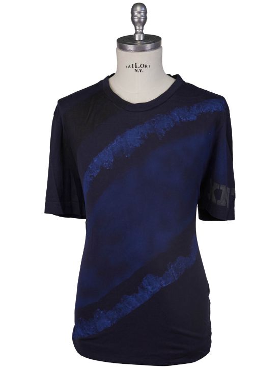 KNT Kiton Knt Blue Cotton T-Shirt Blue 000