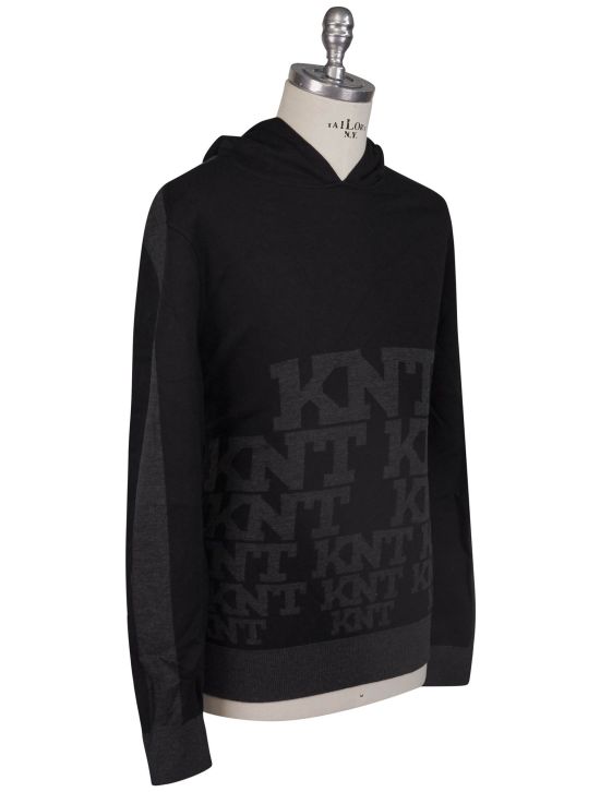 KNT Kiton Knt Black Gray Cashmere Cotton Pl Ea Tracksuit Black / Gray 001