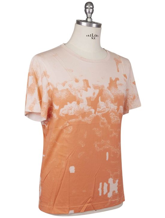 KNT Kiton Knt Orange Cotton T-Shirt Orange 001