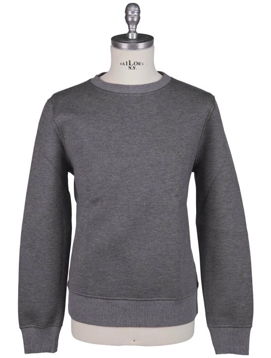 KNT Kiton Knt Gray Viscose Ea Sweater Crewneck Gray 000