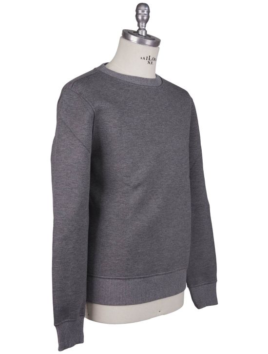 KNT Kiton Knt Gray Viscose Ea Sweater Crewneck Gray 001