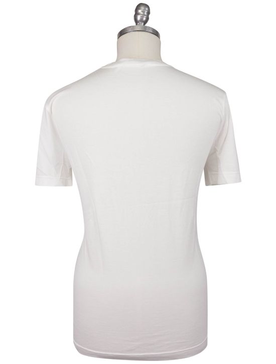 KNT Kiton Knt White Cotton T-Shirt White 001