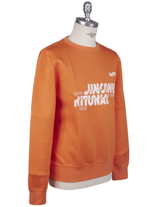 KNT Kiton Knt Orange Cotton Ea Sweater Crewneck Orange 001