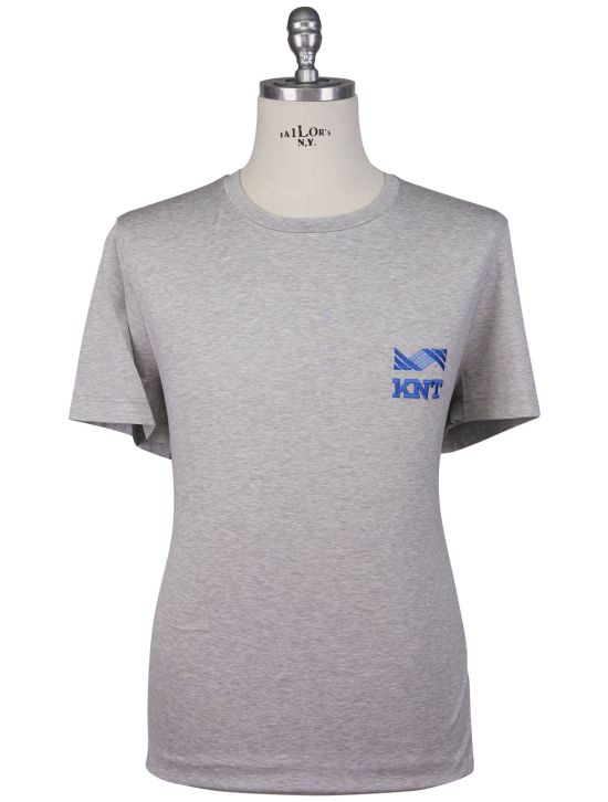 KNT Kiton Knt Gray Cotton T-Shirt Gray 000