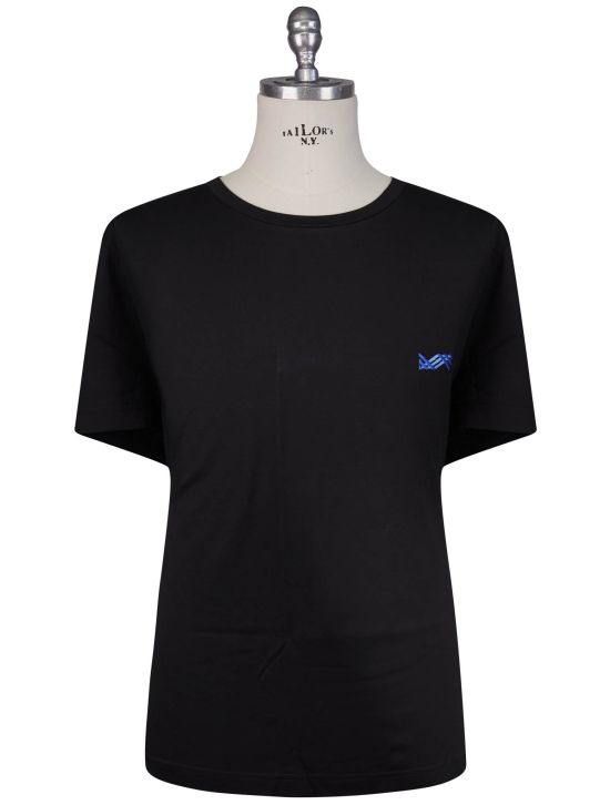 KNT Kiton Knt Black Cotton T-Shirt Black 000