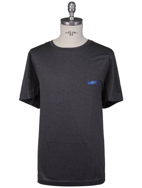 KNT Kiton Knt Gray Cotton T-Shirt Gray 000