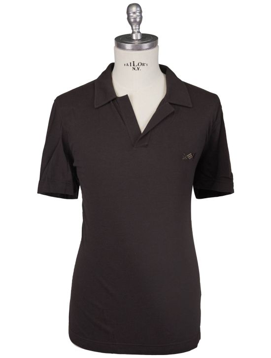 KNT Kiton Knt Brown Cotton Silk Polo Brown 000