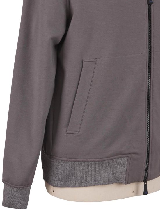 KNT Kiton Knt Gray Cotton EA Coat Gray 001