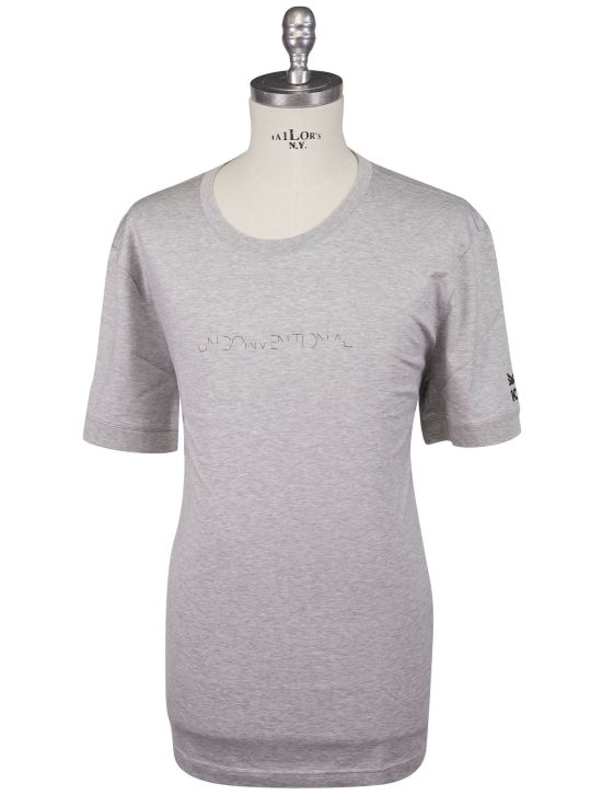 KNT Kiton Knt Gray Cotton T-Shirt Gray 000