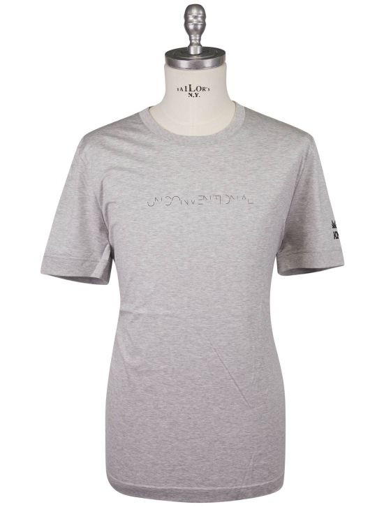 KNT Kiton Knt Gray Cotton T-Shirt Gray 000