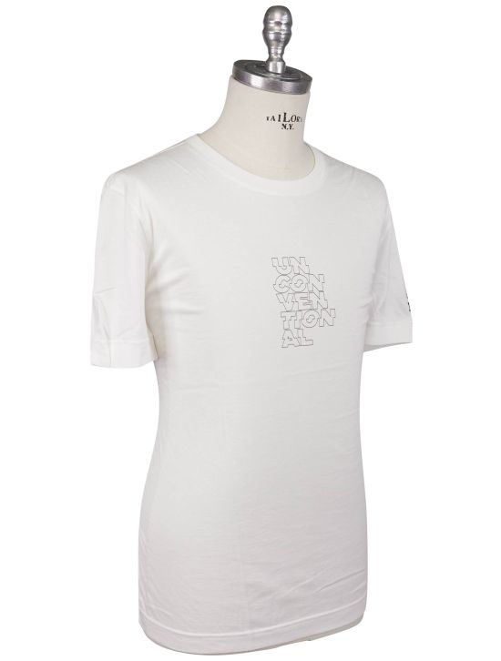 KNT Kiton Knt White Cotton T-Shirt White 001