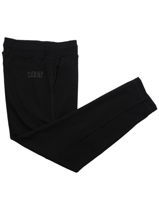 KNT Kiton KNT Black Cotton Pa Pants Black 000