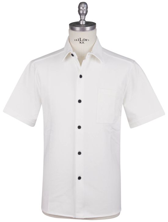 KNT Kiton Knt White Cotton Ea Shirt White 000