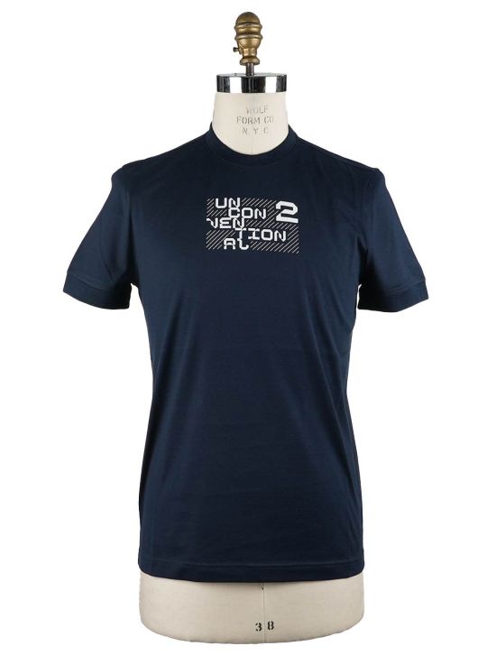 KNT Knt Kiton Blue Cotton T-shirt Blue 000