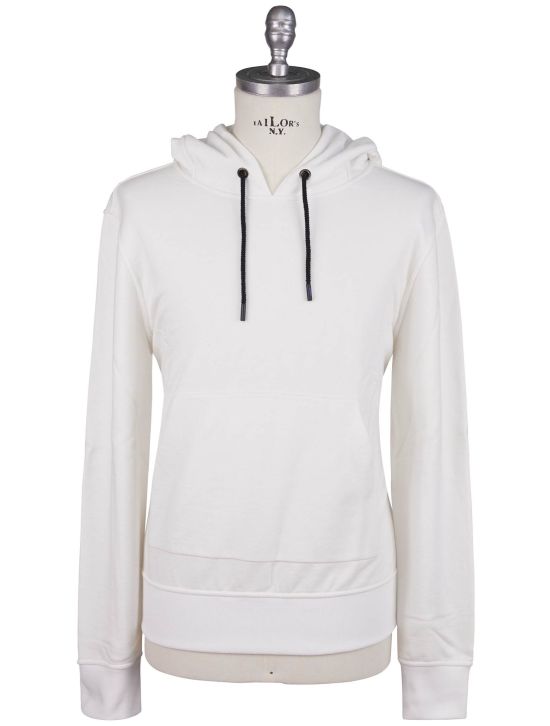 Kiton Kiton Knt White Cotton Sweater Full Zip White 000