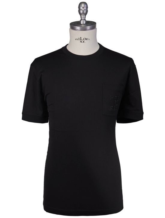 KNT Kiton Knt Black Cotton T-Shirt Black 000