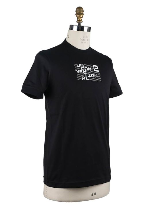 KNT Knt Kiton Black Cotton T-shirt Black 001