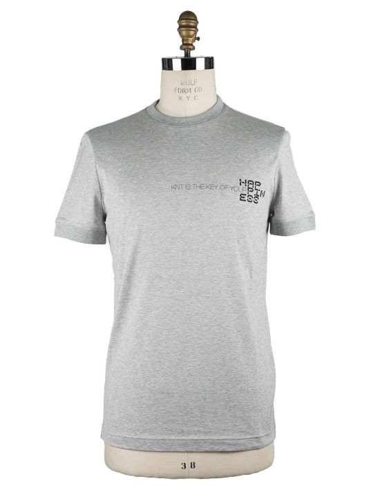 KNT KNT Kiton Gray Cotton T-Shirt Gray 000