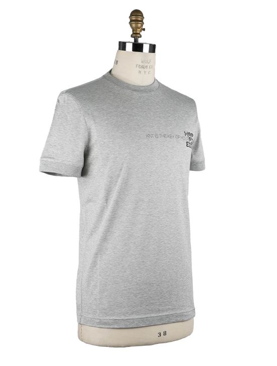 KNT KNT Kiton Gray Cotton T-Shirt Gray 001