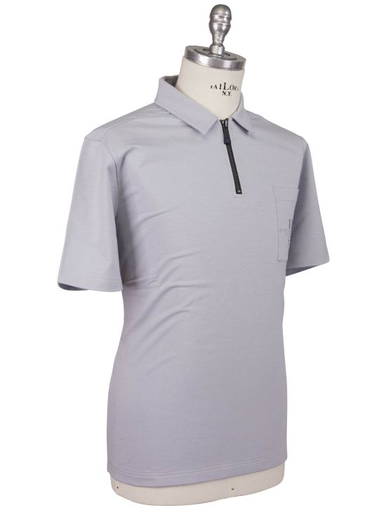 KNT Kiton Knt Gray Cotton EA Polo Gray 001