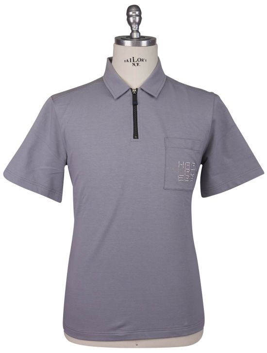 KNT Kiton Knt Gray Cotton Ea Polo Gray 000