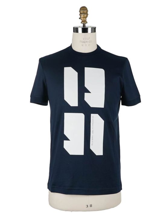 KNT Knt Kiton Blue Cotton T-shirt Blue 000