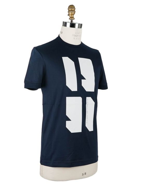 KNT Knt Kiton Blue Cotton T-shirt Blue 001