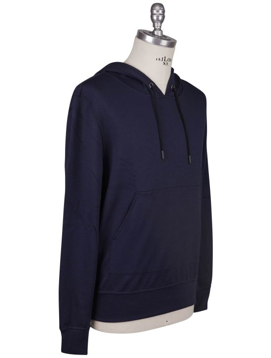 KNT Kiton Knt Blue Viscose EA Sweater Blue 001